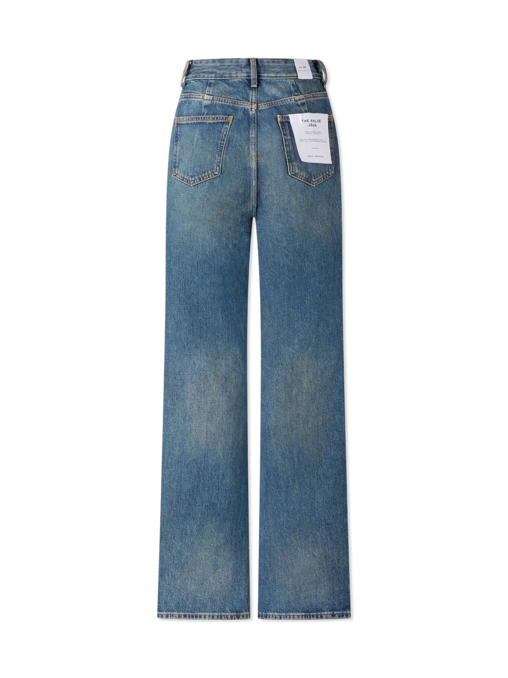Good American “The Khloé Jean” Patchwork Straight Jeans – NWT - Picture 3 of 11